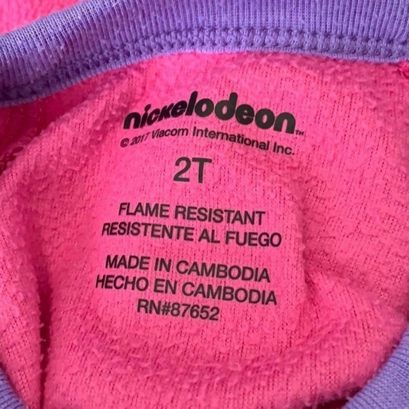Nickelodeon Shimmer & Shine Pink Footie Pajamas Size 2T - Picture 6 of 6